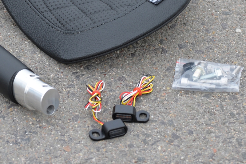 Bobber Sitz-Kit in schwarz Sitz, Twin Shock